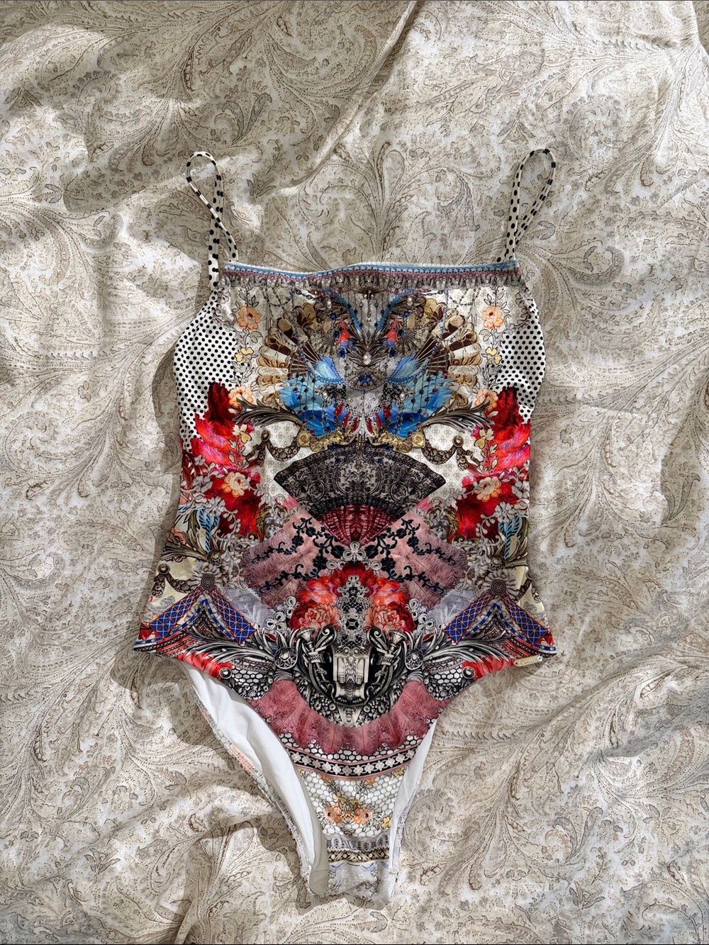CAMILLA Colorful Crystal One-Piece Swimwear